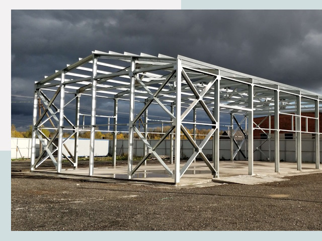 Двускатные ангары в Находка от 619 руб. за квадрат