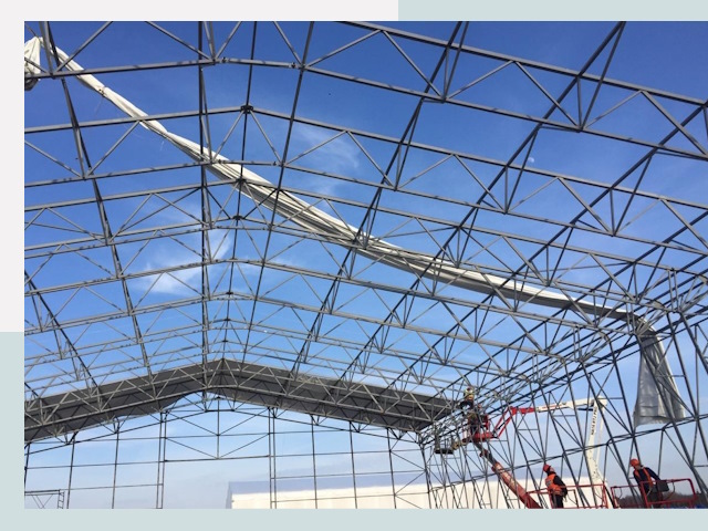 Шатровые ангары от 619 руб. в находке и Приморском крае