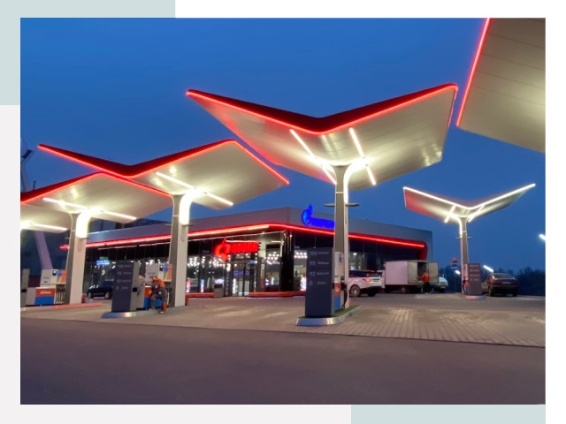 Навесы для АЗС в находке